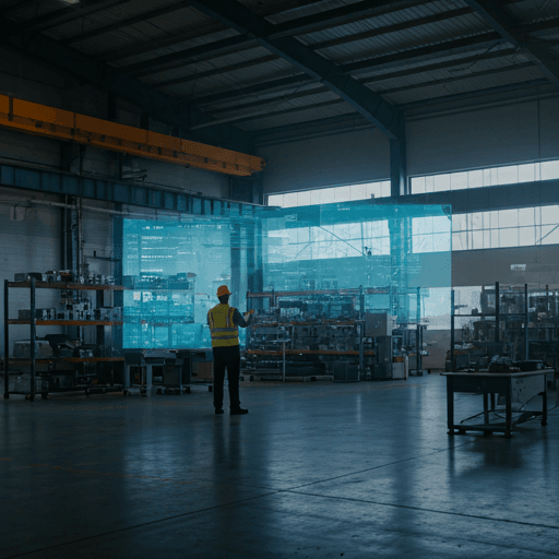 Professional inspector in a Chinese factory